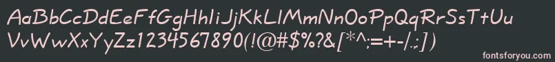 NeatFreakNormal Font – Pink Fonts on Black Background