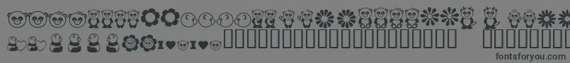 Pandamonium Font – Black Fonts on Gray Background