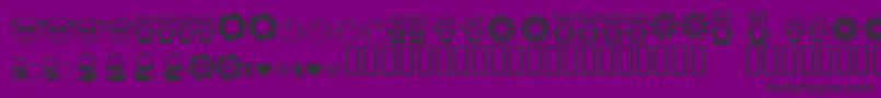 Pandamonium Font – Black Fonts on Purple Background