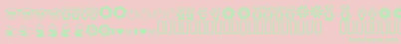 Pandamonium Font – Green Fonts on Pink Background