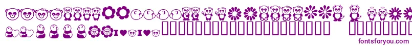 Pandamonium Font – Purple Fonts on White Background