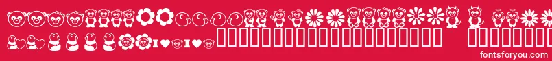 Pandamonium Font – White Fonts on Red Background