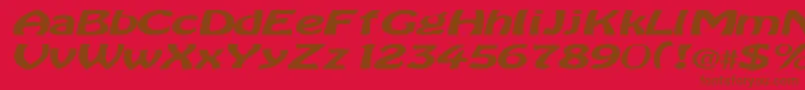 BataviaRegularTtext Font – Brown Fonts on Red Background