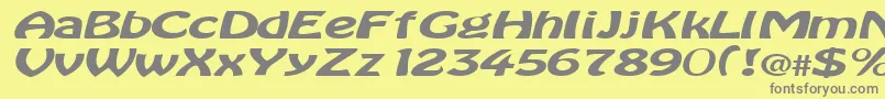 BataviaRegularTtext Font – Gray Fonts on Yellow Background