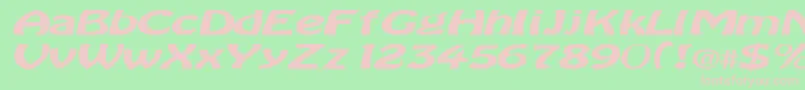 BataviaRegularTtext Font – Pink Fonts on Green Background