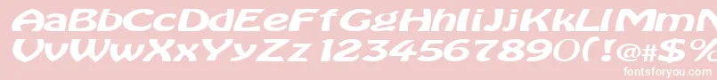 BataviaRegularTtext Font – White Fonts on Pink Background