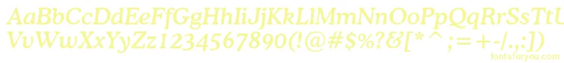 CoopermediumcbtItalic-fontti – keltaiset fontit