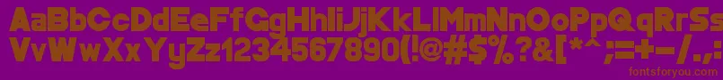 MondoCane Font – Brown Fonts on Purple Background