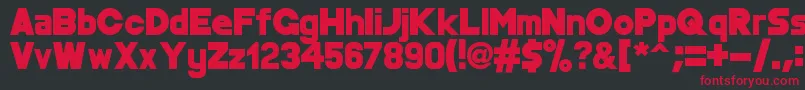 MondoCane Font – Red Fonts on Black Background