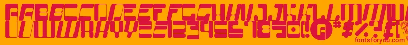 More about Entraterrestrial Font Entraterrestrial Font – Red Fonts on Orange Background