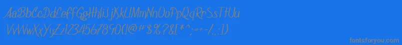 fuente SfFoxboroScript – Fuentes Grises Sobre Fondo Azul