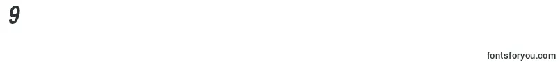 NewscondensedBoldOblique Font – Fonts for Digit 9