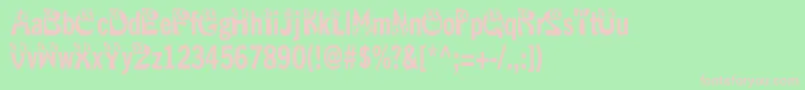 Kahorriblesquish Font – Pink Fonts on Green Background