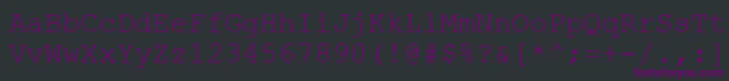 Шрифт Couriernew.Kz – фиолетовые шрифты на чёрном фоне