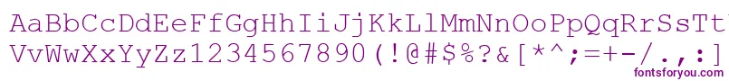 Couriernew.Kz-fontti – violetit fontit