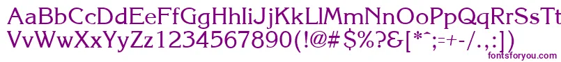 KroneRegular Font – Purple Fonts on White Background