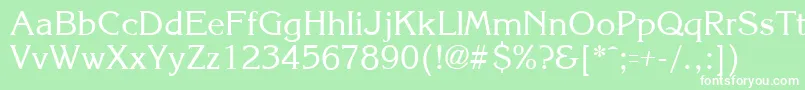 Подробнее о шрифте KroneRegular Шрифт KroneRegular – белые шрифты на зелёном фоне