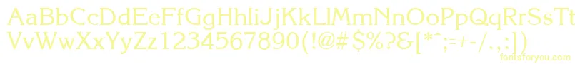 KroneRegular-fontti – keltaiset fontit