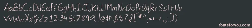Lehn126 Font – Pink Fonts on Black Background