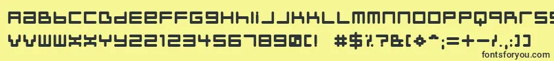 NeustyleBold Font – Black Fonts on Yellow Background