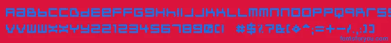 NeustyleBold Font – Blue Fonts on Red Background