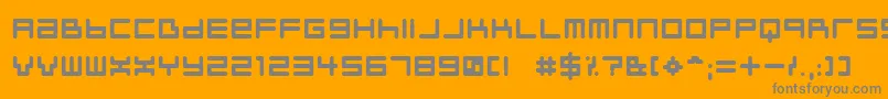 NeustyleBold Font – Gray Fonts on Orange Background