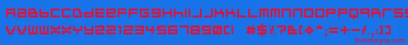 NeustyleBold Font – Red Fonts on Blue Background