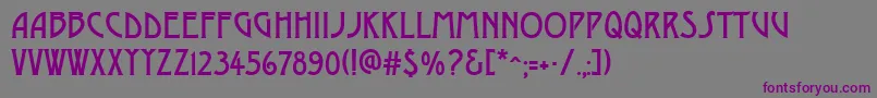 Mkmyth Font – Purple Fonts on Gray Background