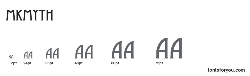 Mkmyth Font Sizes