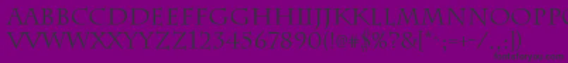 ChattsworthRegular Font – Black Fonts on Purple Background