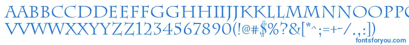 ChattsworthRegular Font – Blue Fonts on White Background