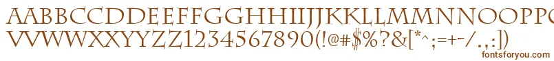 ChattsworthRegular Font – Brown Fonts on White Background