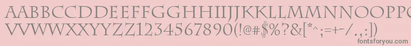 ChattsworthRegular Font – Gray Fonts on Pink Background