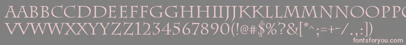 ChattsworthRegular Font – Pink Fonts on Gray Background