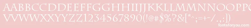 ChattsworthRegular Font – White Fonts on Pink Background