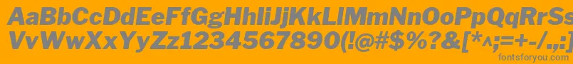 fuente LibrefranklinBlackitalic – Fuentes Grises Sobre Fondo Naranja