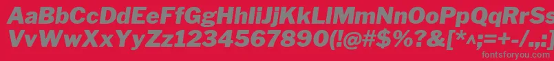 LibrefranklinBlackitalic Font – Gray Fonts on Red Background