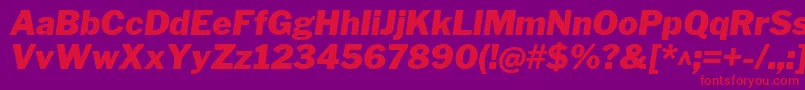 fuente LibrefranklinBlackitalic – Fuentes Rojas Sobre Fondo Morado