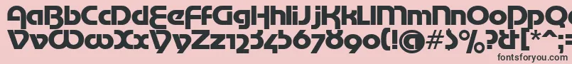Шрифт MotterTekturaCyrilic – чёрные шрифты на розовом фоне