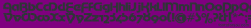 Шрифт MotterTekturaCyrilic – чёрные шрифты на фиолетовом фоне