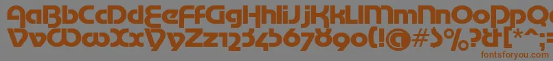 MotterTekturaCyrilic Font – Brown Fonts on Gray Background