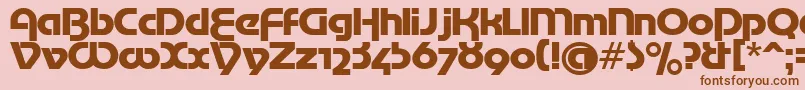 Шрифт MotterTekturaCyrilic – коричневые шрифты на розовом фоне