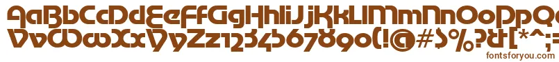 MotterTekturaCyrilic-fontti – ruskeat fontit valkoisella taustalla