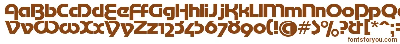 フォントMotterTekturaCyrilic – 白い背景に茶色のフォント