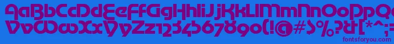 MotterTekturaCyrilic-fontti – violetit fontit sinisellä taustalla