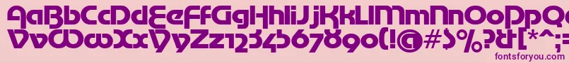 MotterTekturaCyrilic Font – Purple Fonts on Pink Background