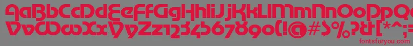 MotterTekturaCyrilic-fontti – punaiset fontit harmaalla taustalla