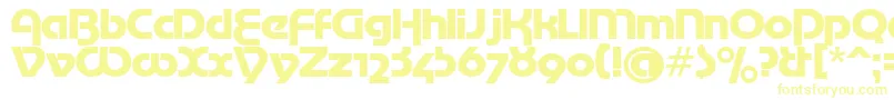 MotterTekturaCyrilic-Schriftart – Gelbe Schriften