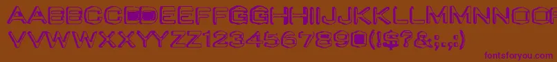 Valuoldcaps Font – Purple Fonts on Brown Background
