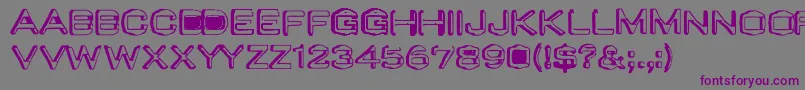 Valuoldcaps Font – Purple Fonts on Gray Background